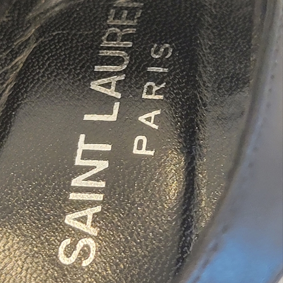 Saint Laurent Black Leather Buckle Strap Platforms US 8 (EU 38) - Picture 11 of 12